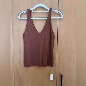 American Eagle Smoothez Tank, medium, sparkly brown, NWT